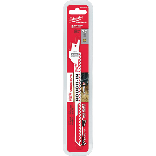 Milwaukee 48-00-1610 Lame Sawzall pour la mise en place de canalisations, Bim&eacute;tal, 10 Dents par pouce, 7-3/8" lo x 1" la