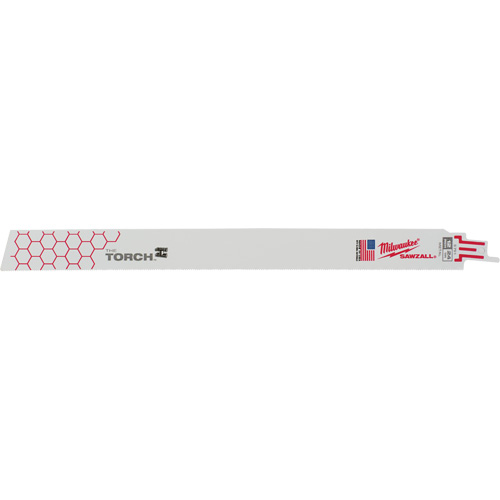 Milwaukee 48-00-5791 Lame The Torch Sawzall, Bim&eacute;tal, 24 Dents par pouce, 12" lo x 1" la