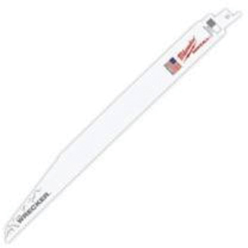 Milwaukee 48-00-8711 The Wrecker Multi-Material Sawzall&reg; Blade, Bi-Metal, 7-11 TPI, 12" L x 1" W