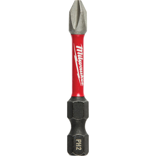 Milwaukee 48-32-4462 Tr&eacute;pan &agrave; choc Shockwave, Phillips, Embout #2, Prise 1/4", Longueur 2"