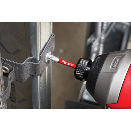 Milwaukee 48-32-4462 Tr&eacute;pan &agrave; choc Shockwave, Phillips, Embout #2, Prise 1/4", Longueur 2"