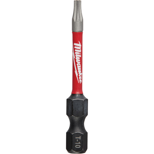 Milwaukee 48-32-4482 Tr&eacute;pan &agrave; choc Shockwave, Torx, Embout T-10, Prise 1/4", Longueur 2"
