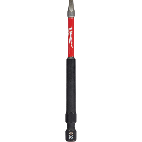 Milwaukee 48-32-4572 Shockwave Impact Duty Power Bit, Square, #2 Tip, 1/4" Drive Size, 3-1/2" Length