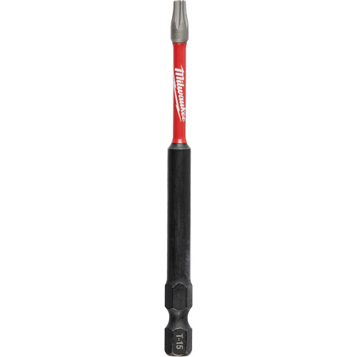 Milwaukee 48-32-4594 Shockwave Impact Power Bit, Torx, T-15 Tip, 1/4" Drive Size, 3-1/2" Length