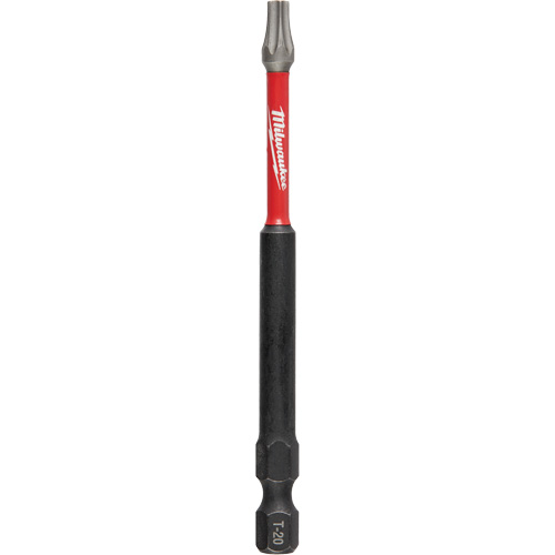 Milwaukee 48-32-4595 Shockwave Impact Power Bit, Torx, T-20 Tip, 1/4" Drive Size, 3-1/2" Length
