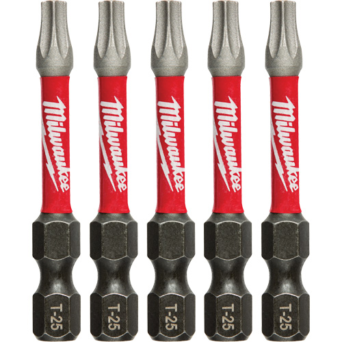 Milwaukee 48-32-4685 Shockwave Impact Power Bit, Torx, T-25 Tip, 1/4" Drive Size, 2" Length