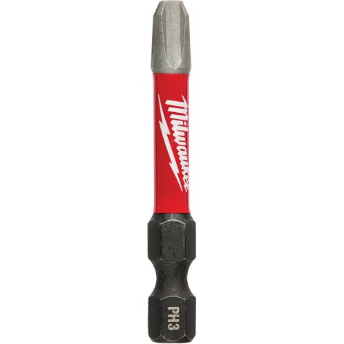 Milwaukee 48-32-4763 Tr&eacute;pan &agrave; choc Shockwave, Phillips, Embout #3, Prise 1/4", Longueur 2"