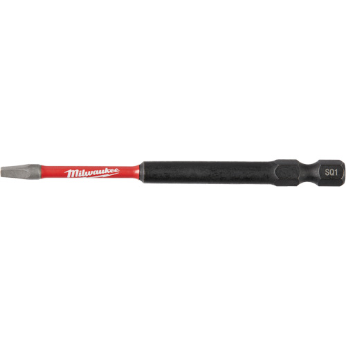 Milwaukee 48-32-4794 Shockwave Impact Power Bit, Square, #1 Tip, 1/4" Drive Size, 3-1/2" Length