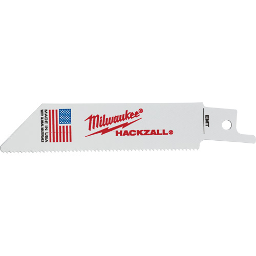 Milwaukee 49-00-5418 M12 Hackzall EMT Blade, Bi-Metal, 18 TPI, 4" L x 3/4" W