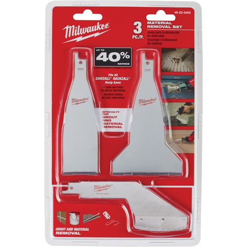 Milwaukee 49-22-5403 Sawzall&reg; 3-Piece Material Removal Blade Set