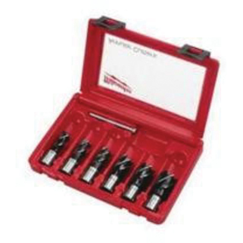 MILWAUKEE Annular Cutter Drill Bit Set, 6 Pieces, High Speed Steel