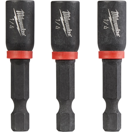 Milwaukee 49-66-4522 Serre-&eacute;crou magn&eacute;tique Shockwave Impact Duty, Prise 1/4", Longueur 1-7/8"