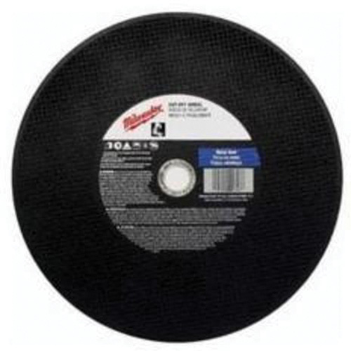 Milwaukee 49-94-1410 General Purpose Cut-Off Wheels, 14" x 3/32", 1" Arbor, Type 1, Aluminum Oxide, 4365 RPM