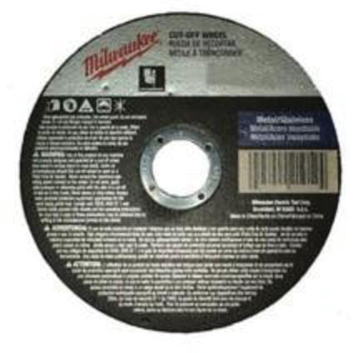 Milwaukee 49-94-5000 Reinforced Cut-Off Wheels, 5" x 0.045", 7/8" Arbor, Type 1, Aluminum Oxide, 13580 RPM