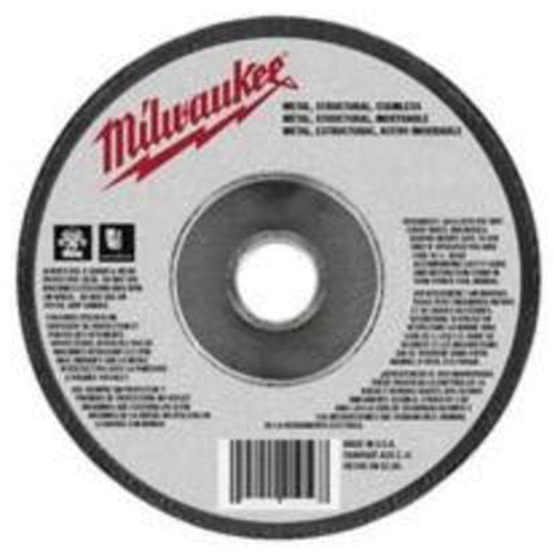 Milwaukee 49-94-6300 Reinforced Cut-Off Wheels, 6" x 0.045", 7/8" Arbor, Type 1, Aluminum Oxide, 10185 RPM