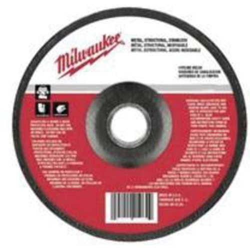 Milwaukee 49-94-6360 Grinding Wheel, 6" x 1/8", 5/8"-11 Arbor, Aluminum Oxide, Type 27