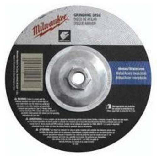 Milwaukee 49-94-7025 Meule, 7" x 1/4", Arbre 5/8"-11, Oxyde d'aluminium, Type 27