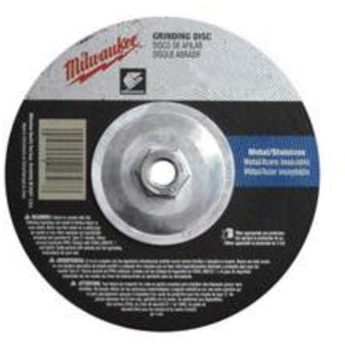 Milwaukee 49-94-9025 Grinding Wheel, 9" x 1/4", 5/8"-11 Arbor, Aluminum Oxide, Type 27