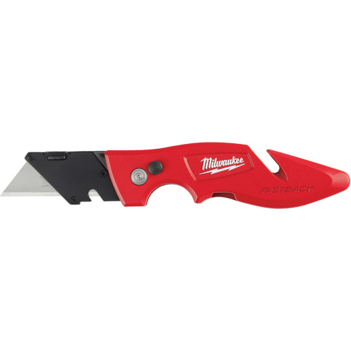 Milwaukee 48-22-1901 Couteau utilitaire rabattable Fastback, 2" lame, lame en Acier au carbone, poign&eacute;e en M&eacute;tal