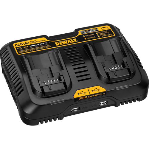 DEWALT DCB102 Max Jobsite Charging Station, 12 V/20 V, Lithium-Ion