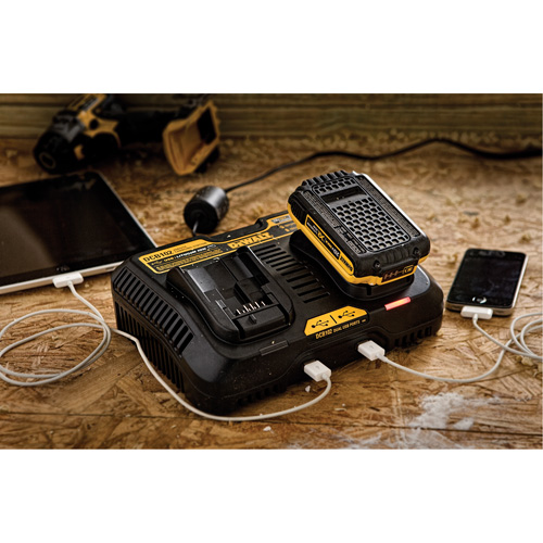 DEWALT DCB102 Max Jobsite Charging Station, 12 V/20 V, Lithium-Ion