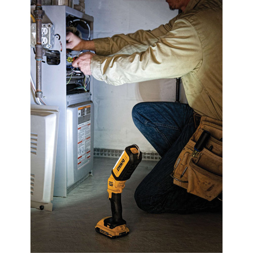 DEWALT DCL050 Max Cordless Hand-Held Area Light, LED, 500 Lumens, 3 Hrs. Run Time, Rechargeable Batteries, Not Included