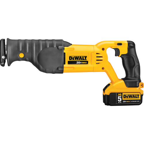 DEWALT DCS380P1 Max Reciprocating Saw Kit, 20 V, Lithium-Ion Battery, 0-3000 SPM