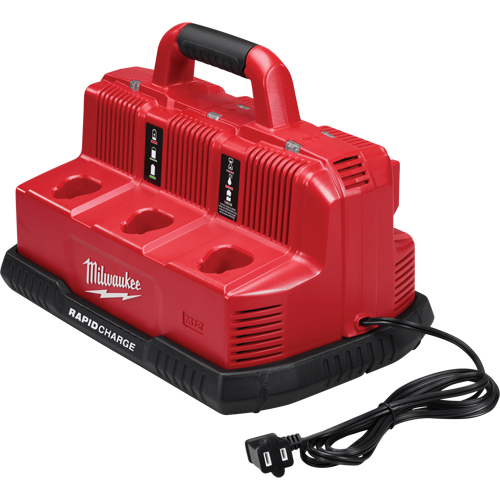 Milwaukee 48-59-1807 M18 & M12 Rapid Charge Station, 12 V/18 V, Lithium-Ion