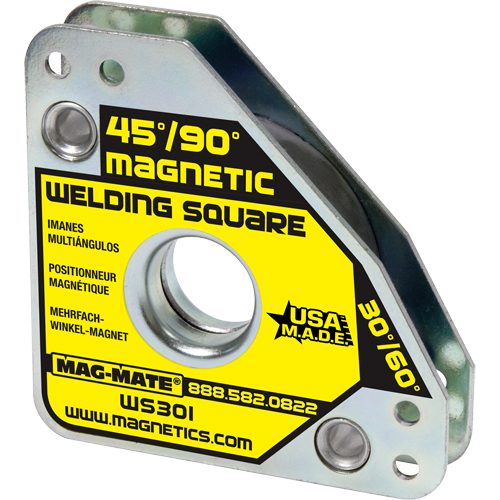 Mag-Mate WS301 Magnetic Welding Squares, 7-5/8" L x 3/4" W x 3-3/4" H, 60 lbs.