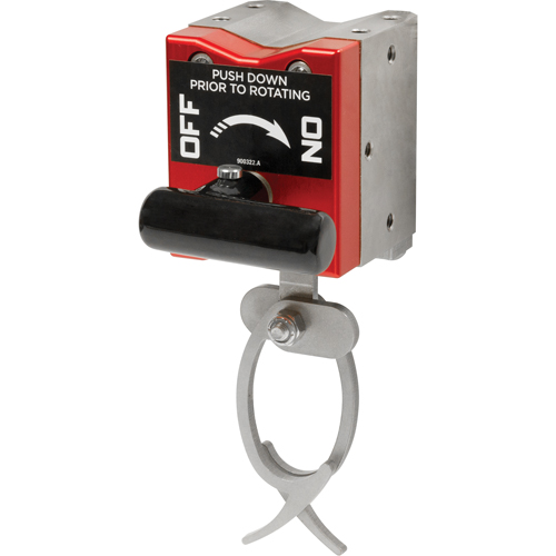 Mag-Mate HH110R On/Off Magnetic Hanging Hooks, 7-5/8" Length, 2-1/2" Diameter, 110 lbs. Capacity