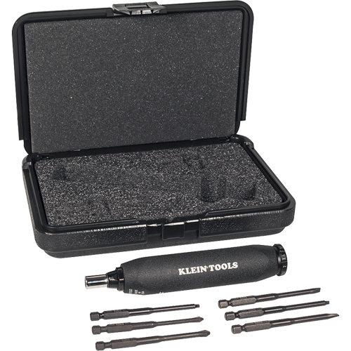 Klein Tools 57032 Ensemble de tournevis dynamom&eacute;triques, Gamme de couple 5 - 40 lb-po, 5" Longueur