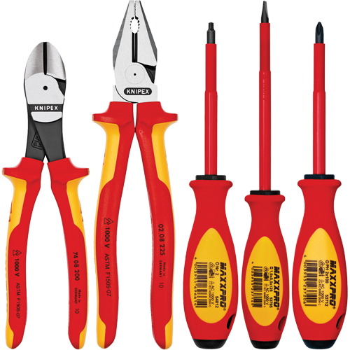 Knipex 9K 98 98 21 US Insulated Tradesman Set, 1000 V, 5 Pcs