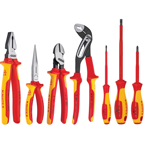 Knipex 9K 98 98 27 US Ensemble d'outils isol&eacute;s, 1000 V, 7 M