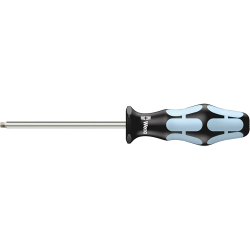 Wera Tools 5032070002 Tournevis &agrave; pointe carr&eacute;e 3368, Tige de #1, Ronde, 7" lo, Prise en Plastique