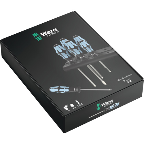 Wera Tools 5032060001 3334/6 Screwdriver Set , 6 Pcs.