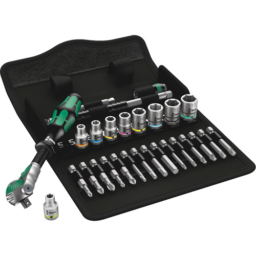 Wera Tools 05004016001 Zyklop Metric Speed Ratchet Set, 28 Pcs, 1/4" Drive Size