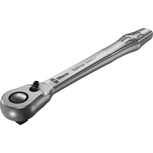 Wera Tools 5004004001 Zyklop Metal 1/4 Metal Ratchet with switch lever, 1/4" Drive, Plain Handle
