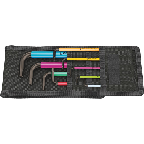 Wera Tools 5022639001 Hex Plus Key Set in a Pouch, 9 Pcs., Imperial