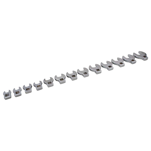 Gray Tools 64913 Wrench Set, Crowfoot, 13 Pieces, Metric