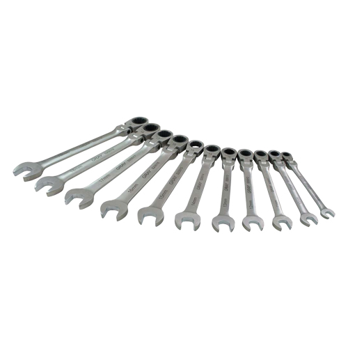 Gray Tools 59811A Wrench Set, Combination, 11 Pieces, Metric