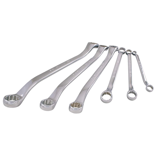Gray Tools D012 Wrench Set, Box, 6 Pieces, Imperial