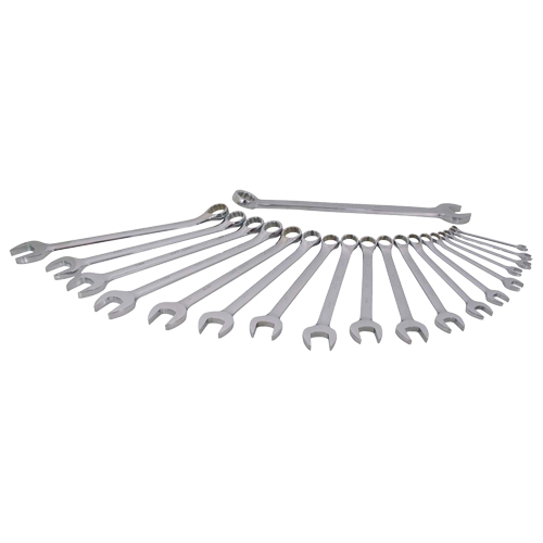 Gray Tools MC219 Wrench Set, Combination, 19 Pieces, Metric