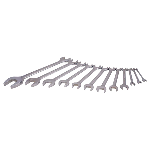 Gray Tools OE12LR Wrench Set, Open-Ended, 12 Pieces, Imperial