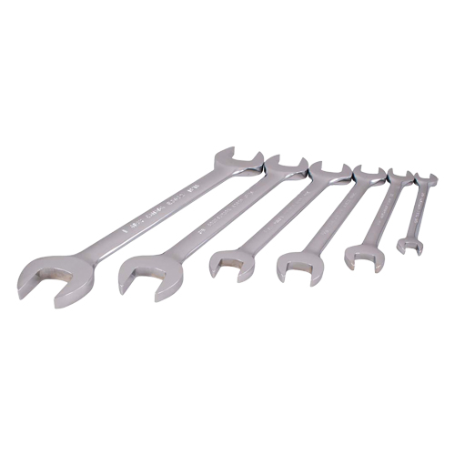 Gray Tools OE6LR Wrench Set, Open-Ended, 6 Pieces, Imperial
