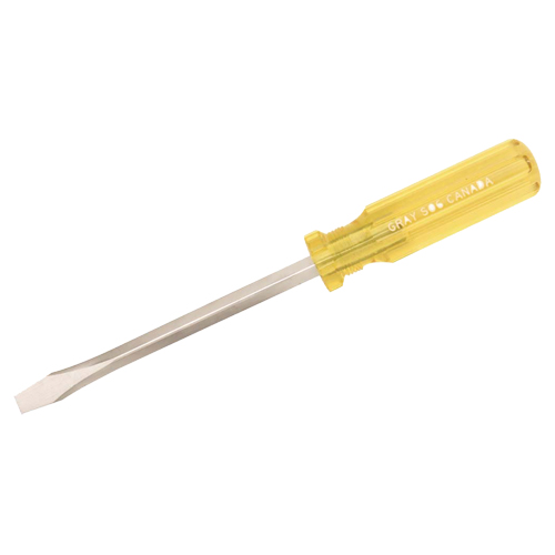 Gray Tools S03 Tournevis fendu, 1/4", 6-3/4" lo, Prise Plastique
