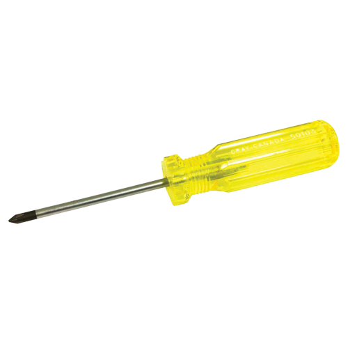 Gray Tools 50103 Phillips Screwdriver, #1, 6-3/4" L, Plastic Handle