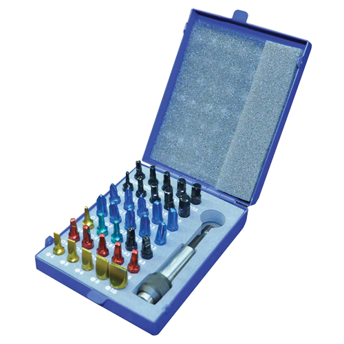 Gray Tools 88036 Color Insert Bit Set In Metal Case