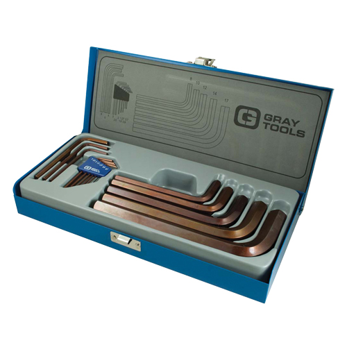 Gray Tools 697115 Hex Key Set, 15 Pcs., Metric