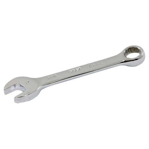 Gray Tools 64209 Stubby Combination Wrench, 12 Point, 9 mm, Chrome Finish