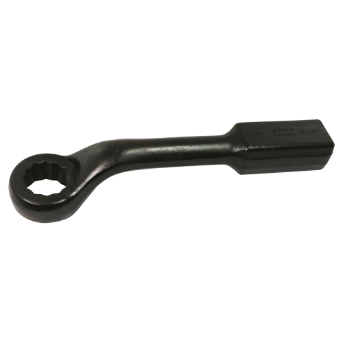 Gray Tools 66848 Striking Face Box Wrench, 12 Point, 1-1/2", 45° Offset, Black Oxide Finish
